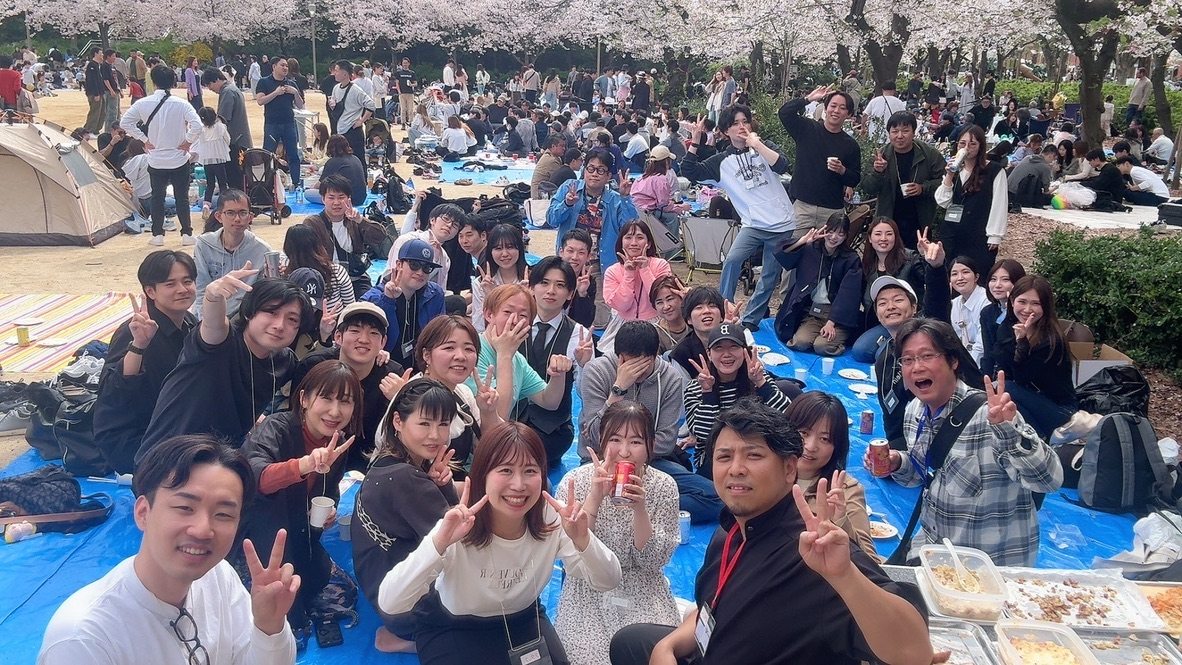 屋外で開催したParty Plusのイベント